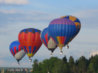 Полет на шарах с компаниями Fujitsu Siemens Computers и Landata