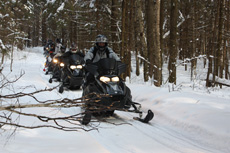 Гонки на снегоходах с компаниями Allied Telesis и Landata