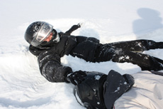 Гонки на снегоходах с компаниями Allied Telesis и Landata