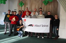 Гонки на снегоходах с компаниями Allied Telesis и Landata