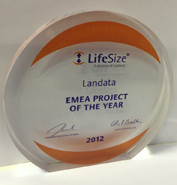 Награда компании Landata от компании LifeSize за лучший проект года